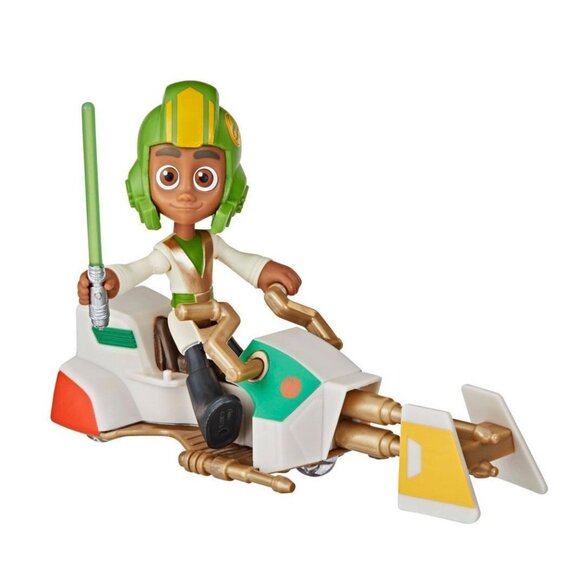 Star Wars KAI Brightstar Young Jedi Figure & Speeder Bike NEW SEALED - Picture 4 of 5